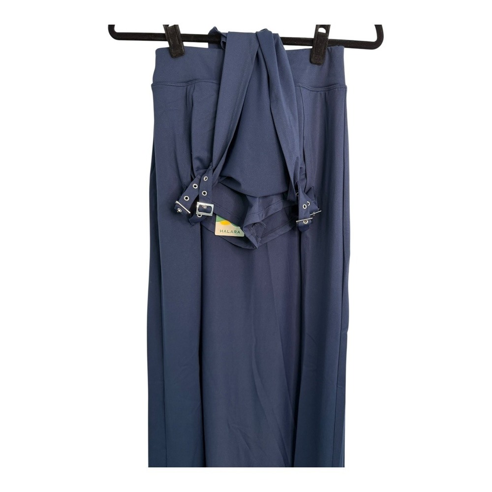 Halara High Waisted Decorative Buckle Split 2-in-1 Maxi Skirt Sapphire XS NWT - Picture 10 of 13